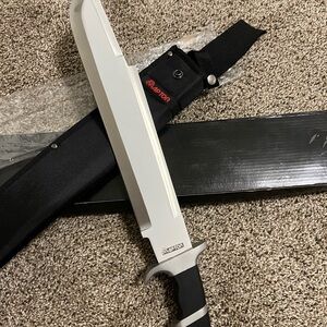 Silver and Black Machete